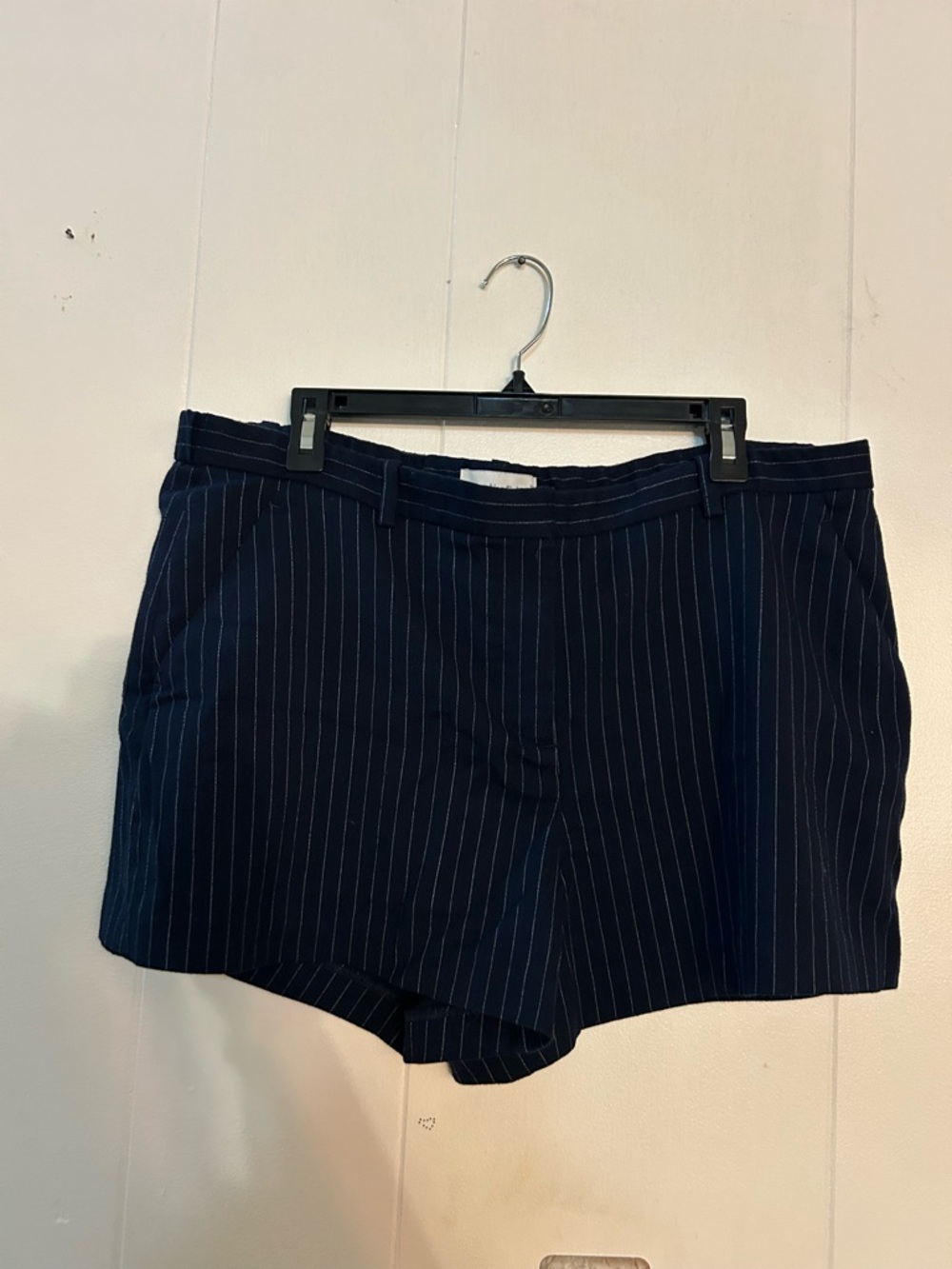 Abercrombie & Fitch Navy Pinstripe Trousers